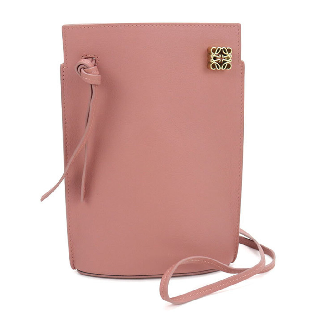 LOEWE (Loewe) Crossbody Shoulder Bag C630R12X01 Dice Pocket Anagram Women's Pink
